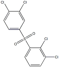 2,3-Dichlorophenyl 3,4-dichlorophenyl sulfone 구조식 이미지