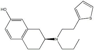 [2S,(-)]-2-[Propyl[2-(2-thienyl)ethyl]amino]tetralin-7-ol Structure