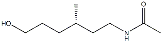 (-)-N-[(S)-6-Hydroxy-3-methylhexyl]acetamide Structure