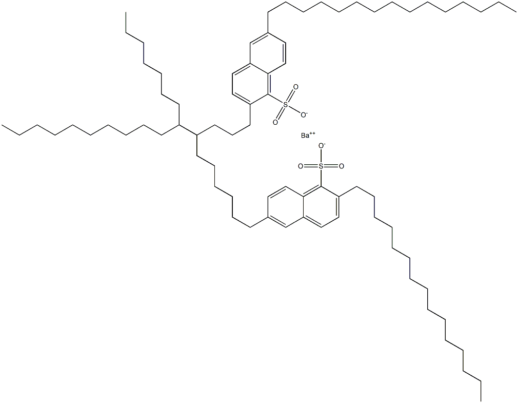 Bis(2,6-dipentadecyl-1-naphthalenesulfonic acid)barium salt 구조식 이미지