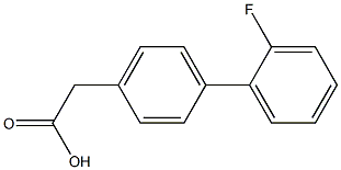 (2'-Fluorobiphenyl-4-yl)acetic acid Structure