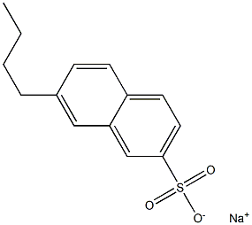 7-Butyl-2-naphthalenesulfonic acid sodium salt Structure