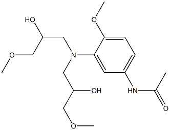 3'-[Bis(2-hydroxy-3-methoxypropyl)amino]-4'-methoxyacetanilide Structure