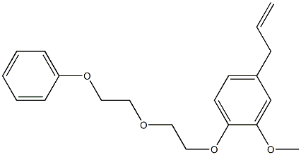 3-[4-[2-[2-(Phenoxy)ethoxy]ethoxy]-3-methoxyphenyl]-1-propene 구조식 이미지