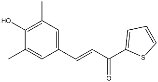 3-(4-Hydroxy-3,5-dimethylphenyl)-1-(2-thienyl)-2-propen-1-one Structure