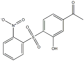 5-Acetyl-2-[(2-nitrophenyl)sulfonyl]phenol Structure