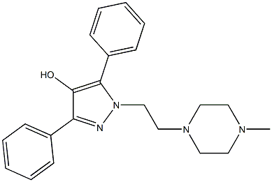 1-[2-(4-Methyl-1-piperazinyl)ethyl]-3,5-diphenyl-1H-pyrazol-4-ol Structure