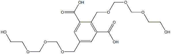 2,5-Bis(8-hydroxy-2,4,6-trioxaoctan-1-yl)isophthalic acid 구조식 이미지