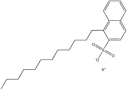 1-Dodecyl-2-naphthalenesulfonic acid potassium salt Structure