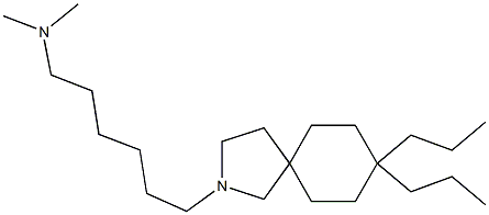 8,8-Dipropyl-2-(6-dimethylaminohexyl)-2-azaspiro[4.5]decane Structure