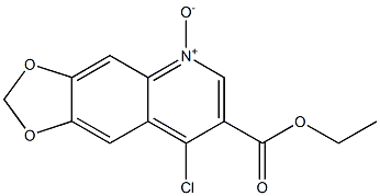 4-Chloro-3-ethoxycarbonyl-6,7-methylenebisoxyquinoline 1-oxide Structure