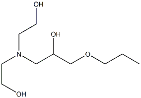 1-[Bis(2-hydroxyethyl)amino]-3-propoxy-2-propanol 구조식 이미지
