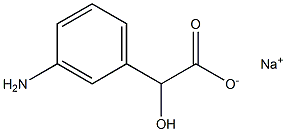 (+)-m-Amino-L-mandelic acid sodium salt 구조식 이미지
