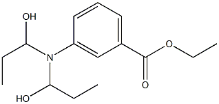 3-[Bis(1-hydroxypropyl)amino]benzoic acid ethyl ester 구조식 이미지