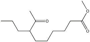 7-Propyl-8-oxopelargonic acid methyl ester Structure