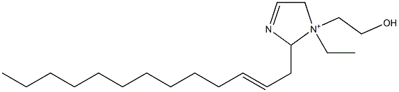 1-Ethyl-1-(2-hydroxyethyl)-2-(2-tridecenyl)-3-imidazoline-1-ium 구조식 이미지