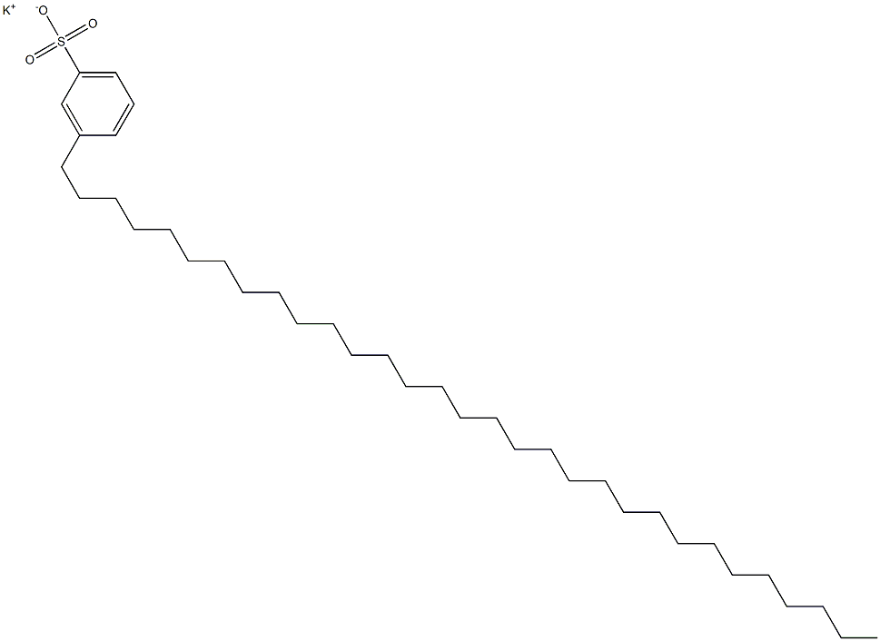 3-(Hentriacontan-1-yl)benzenesulfonic acid potassium salt Structure