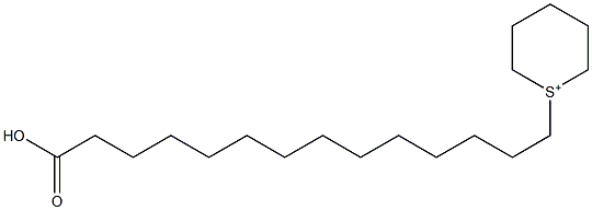 1-(13-Carboxytridecyl)hexahydrothiopyrylium 구조식 이미지