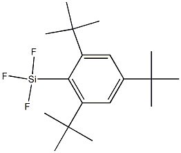 2,4,6-Tri-tert-butyl-1-trifluorosilylbenzene Structure