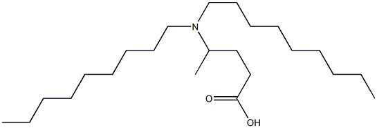 4-(Dinonylamino)valeric acid Structure