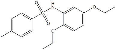 N-(2,5-Diethoxyphenyl)-4-methylbenzenesulfonamide 구조식 이미지