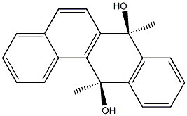 (7S,12R)-7,12-Dihydro-7,12-dimethylbenz[a]anthracene-7,12-diol 구조식 이미지