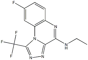 4-Ethylamino-1-trifluoromethyl-8-fluoro[1,2,4]triazolo[4,3-a]quinoxaline 구조식 이미지