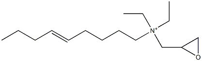 Diethyl(5-nonenyl)glycidylaminium 구조식 이미지