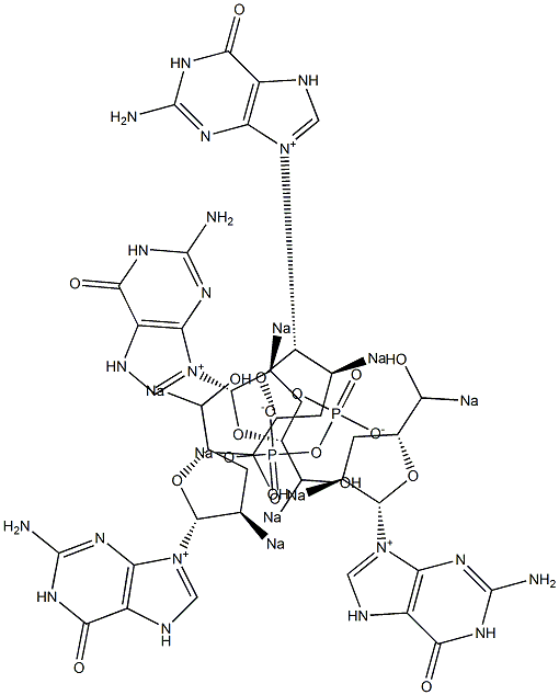 (Diphosphoric acid 2',5'-dideoxyguanosine 2',5'-diyl)disodium salt Structure