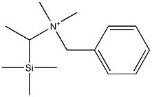 N-(Benzyl)-N,N-dimethyl-1-trimethylsilylethanaminium 구조식 이미지