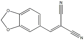 (1,3-Benzodioxole-5-ylmethylene)malononitrile 구조식 이미지