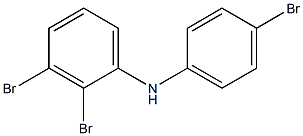 2,3-Dibromophenyl 4-bromophenylamine Structure