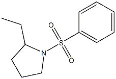 1-(Phenylsulfonyl)-2-ethylpyrrolidine Structure