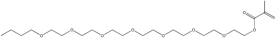 Methacrylic acid 2-[2-[2-[2-[2-[2-(2-butoxyethoxy)ethoxy]ethoxy]ethoxy]ethoxy]ethoxy]ethyl ester Structure