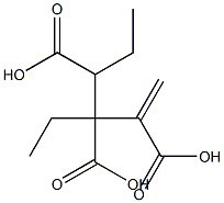 3-Butene-1,2,3-tricarboxylic acid 1,2-diethyl ester Structure