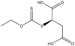 (+)-Dithiocarbonic acid O-ethyl S-[(R)-1,2-dicarboxyethyl] ester Structure