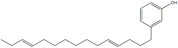 3-(4,12-Pentadecadienyl)phenol 구조식 이미지