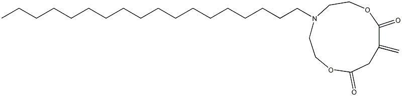 10-Methylene-5-octadecyl-5-aza-2,8-dioxacycloundecane-1,9-dione Structure