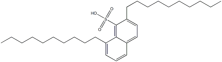 2,8-Didecyl-1-naphthalenesulfonic acid Structure