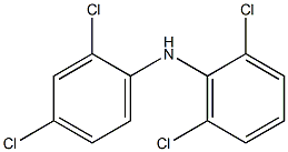 2,4-Dichlorophenyl 2,6-dichlorophenylamine Structure