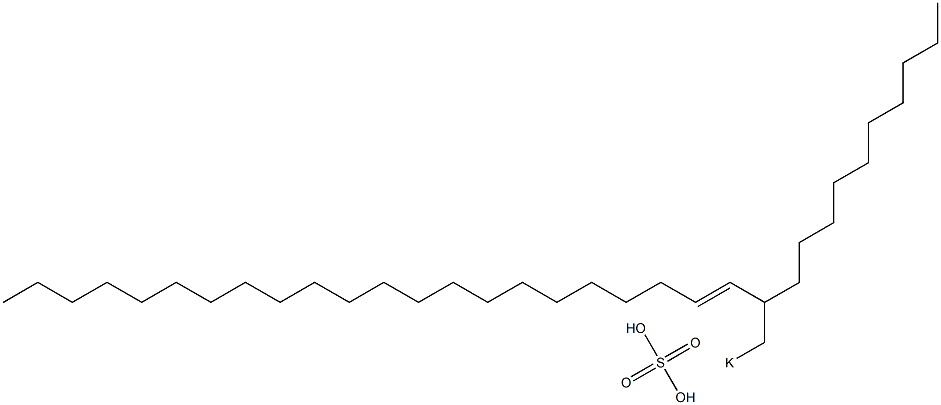 Sulfuric acid 2-decyl-3-tetracosenyl=potassium ester salt 구조식 이미지