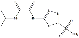 N-Isopropyl-N'-(5-sulfamoyl-1,3,4-thiadiazol-2-yl)oxamide Structure