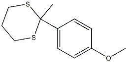 4'-Methoxyacetophenone trimethylenedithioacetal 구조식 이미지