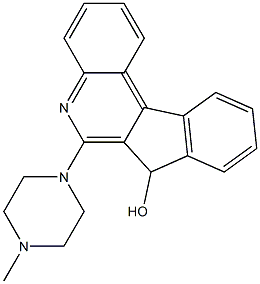 6-(4-Methylpiperazin-1-yl)-7H-indeno[2,1-c]quinolin-7-ol 구조식 이미지