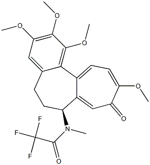 N-[(S)-5,6,7,9-Tetrahydro-1,2,3,10-tetramethoxy-9-oxobenzo[a]heptalen-7-yl]-N-methyl-2,2,2-trifluoroacetamide Structure