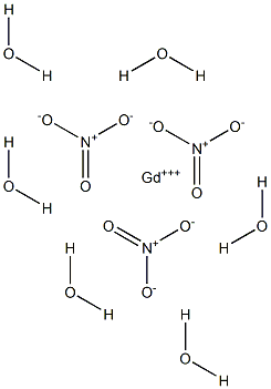 Gadolinium trinitrate hexahydrate 구조식 이미지