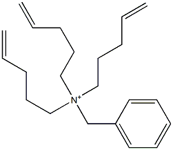 Tri(4-pentenyl)benzylaminium Structure