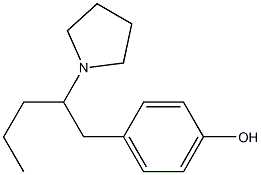 4-[2-(Pyrrolidin-1-yl)pentyl]phenol Structure