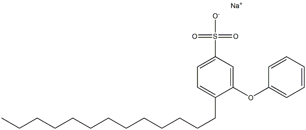 3-Phenoxy-4-tridecylbenzenesulfonic acid sodium salt Structure