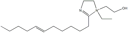 1-Ethyl-1-(2-hydroxyethyl)-2-(6-undecenyl)-2-imidazoline-1-ium Structure